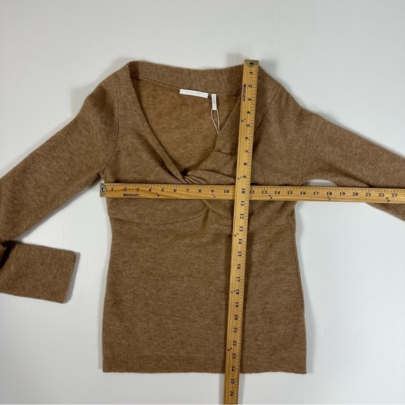 Helmut Lang Sz M Bungee Cold Shoulder Wool Blend Sweater NWT - Picture 10 of 14